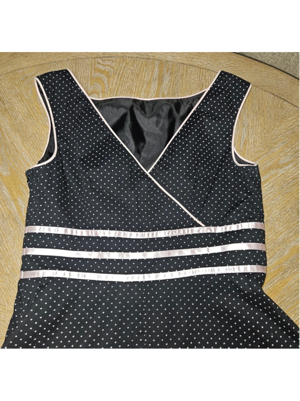 Vtg Jessica Howard Pinup A Line Polka Dot Dress Feminine Retro Coquette 2000s S - Picture 7 of 14